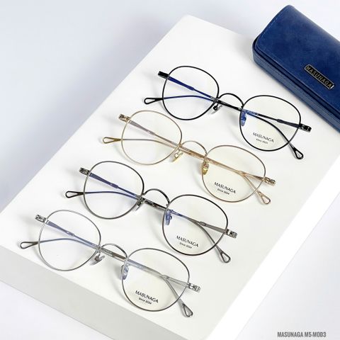  Gọng Kính Tròn Titanium Masunaga M5-MOD3 Chính Hãng 
