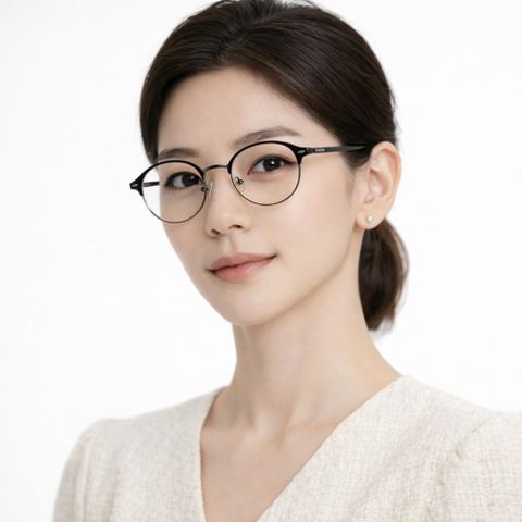  Gọng Kính Tròn Nửa Khung Tiatnium Parim 85155 – Tem Chính Hãng 101 