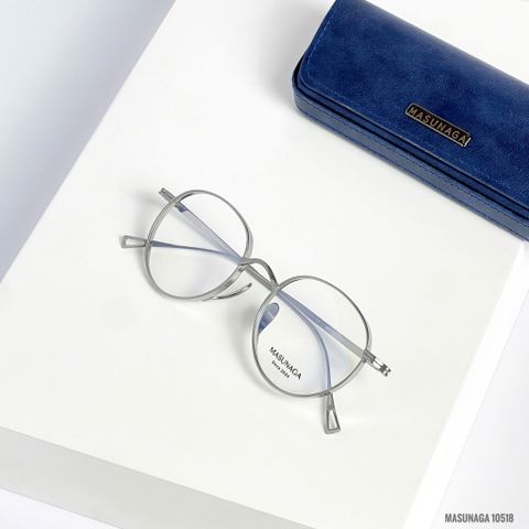  Gọng Kính Tròn Titanium Masunaga 10518 Chính Hãng 