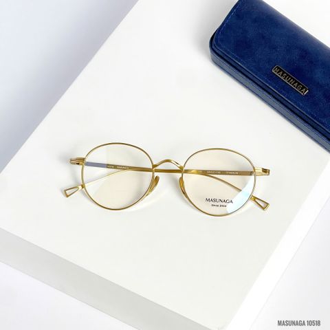  Gọng Kính Tròn Titanium Masunaga 10518 Chính Hãng 