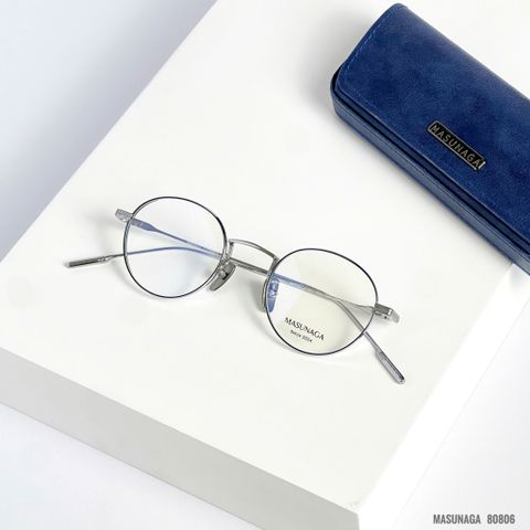  Gọng Kính Tròn Titanium Masunaga 80806 Chính Hãng 
