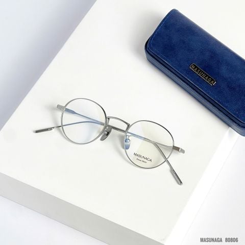  Gọng Kính Tròn Titanium Masunaga 80806 Chính Hãng 