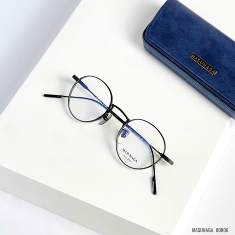  Gọng Kính Tròn Titanium Masunaga 80806 Chính Hãng 