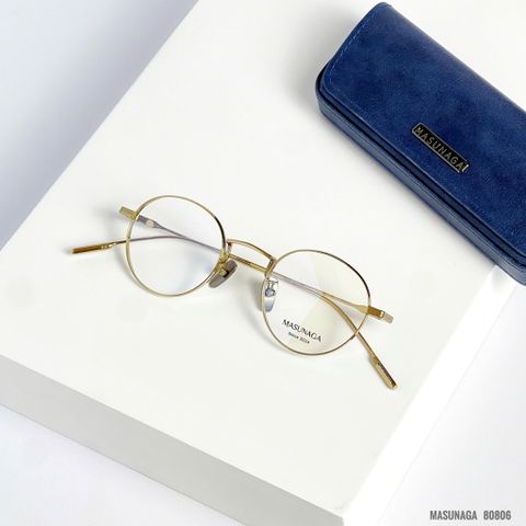  Gọng Kính Tròn Titanium Masunaga 80806 Chính Hãng 