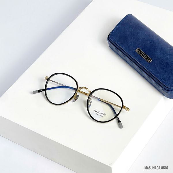 Gọng Kính Tròn Titanium Masunaga 8507 Chính Hãng