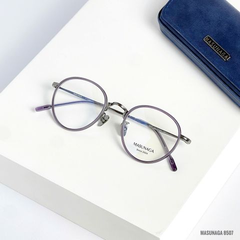  Gọng Kính Tròn Titanium Masunaga 8507 Chính Hãng 