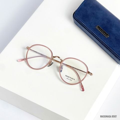  Gọng Kính Tròn Titanium Masunaga 8507 Chính Hãng 