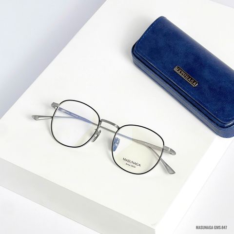  Gọng Kính Tròn Titanium Masunaga GMS-847 Chính Hãng 