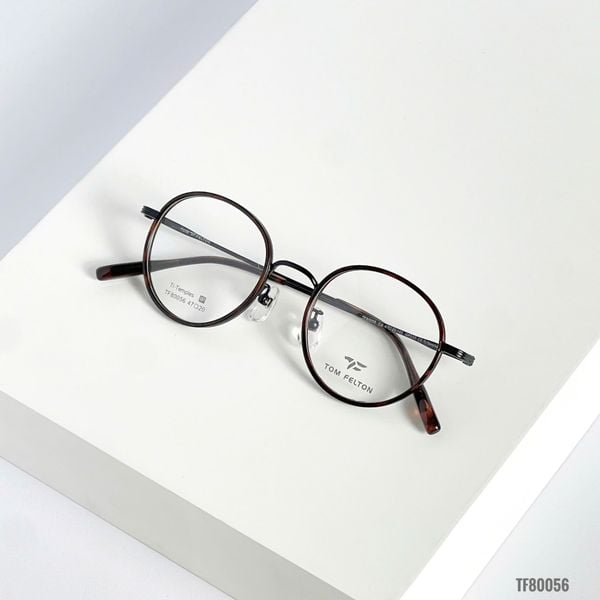 Gọng Kính Tròn Titanium Tom Felton TF80056 Chính Hãng