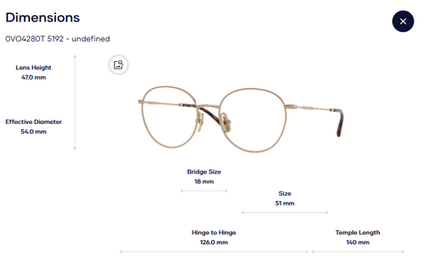  Gọng Kính Vogue 0VO4280T Chính Hãng Luxottica 