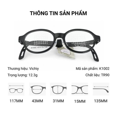  Gọng Kính Trẻ Em Vichiy K1002 - Tem Chính Hãng 