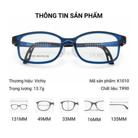  Vichiy K1010 Gọng Kính Trẻ Em - Tem Chính Hãng 