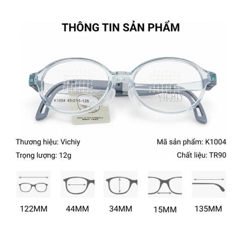  Gọng Kính Trẻ Em Vichiy K1004 - Tem Chính Hãng 