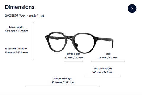  Gọng Kính Vogue 0VO5598 Chính Hãng 