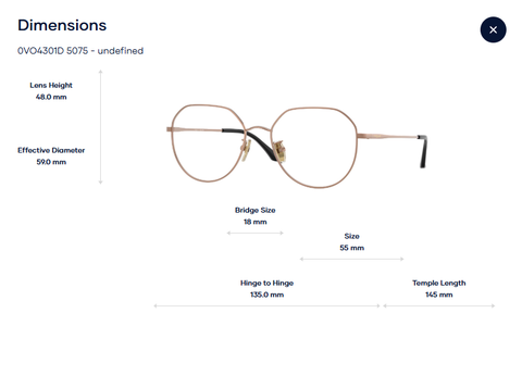  Gọng Kính Vogue 0VO4301D Tem chính Hãng Luxottica 