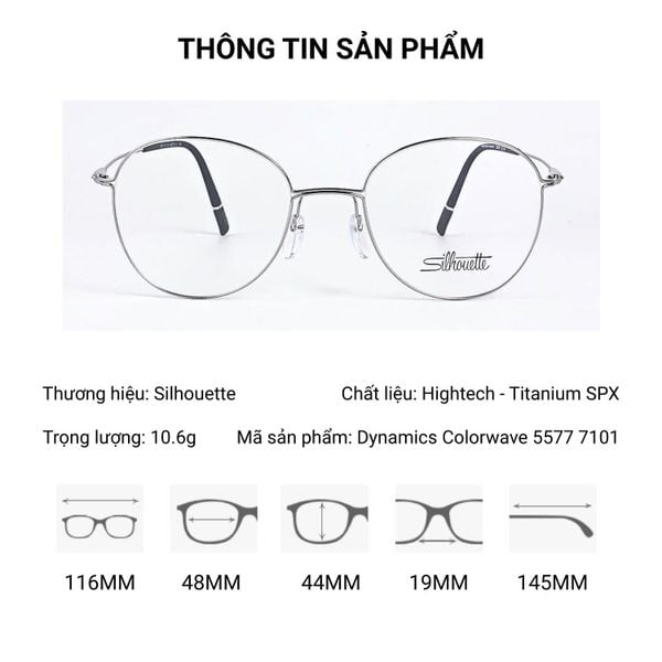 Gọng Kính Silhouette Dynamics Colorwave 5577 7101