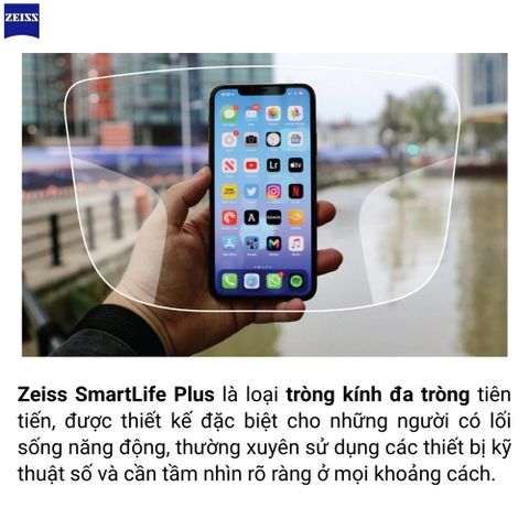  Zeiss Smartlife Plus Tròng Kính Đa Tròng với Lớp Phủ Cao Cấp DuraVision Gold 