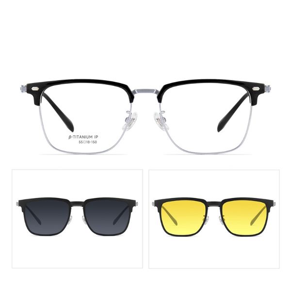 Kính Râm Cận Clip On Snap 7799 Bộ 2 Kẹp Kính