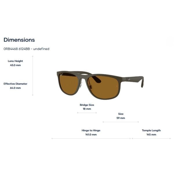 Kính mát RayBan 0RB4468 - Tem Chính Hãng Luxottica