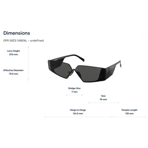  Kính Mát PRADA 0PR 58ZS – Tem Chính Hãng Luxottica 