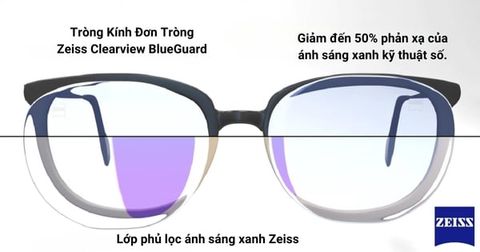  Zeiss ClearView DuraVision® Gold BlueGuard – Tròng Kính Đơn Tròng Đánh Thế Hệ Mới Cho Thời Đại Số 
