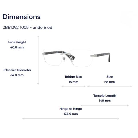  Burberry 0BE1392 Kính Không Gọng – Tem Chính Hãng Luxottica 