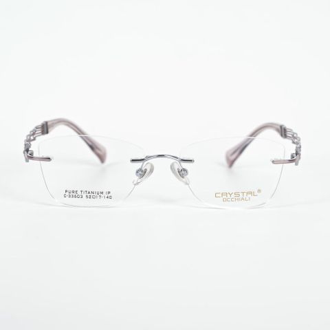  Crystal C-33603 Kính Không Gọng Mắt Mèo Titanium 