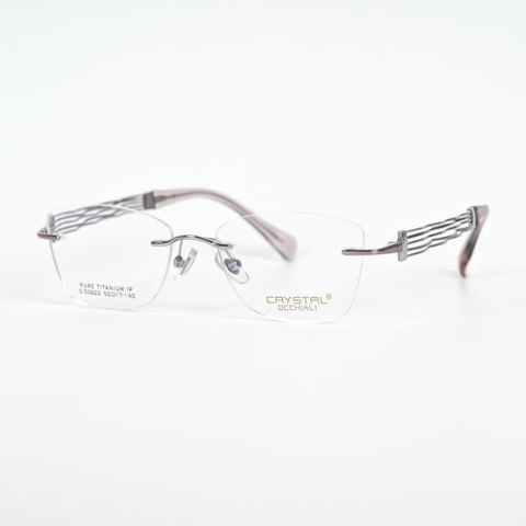  Crystal C-33603 Kính Không Gọng Mắt Mèo Titanium 