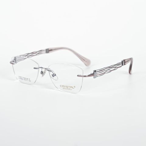  Crystal C-33603 Kính Không Gọng Mắt Mèo Titanium 