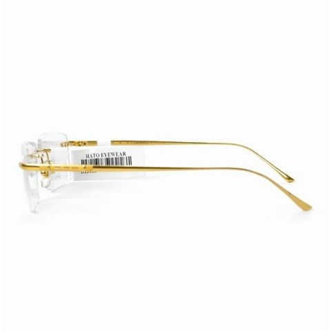 DOX D13166 Kính Không Gọng Chữ Nhật Mạ Vàng 18K – Chính Hãng 