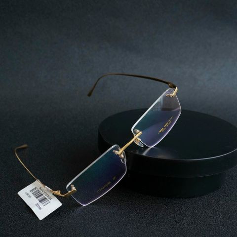  DOX D13166 Kính Không Gọng Chữ Nhật Mạ Vàng 18K – Chính Hãng 