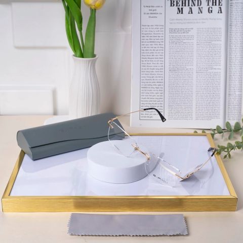  Gọng Kính Khoan Không Viền Titanium Exfash EF83280T 