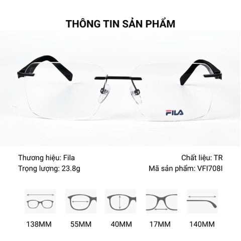  Fila VFI708I Kính Không Gọng – Tem Chính Hãng 101 