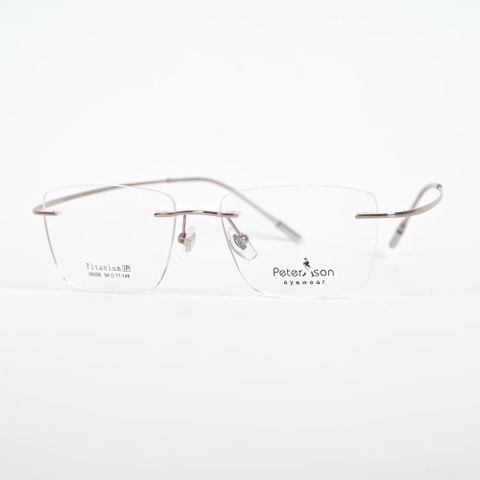  Peterson 26008 Kính Không Gọng Chữ Nhật Titanium 