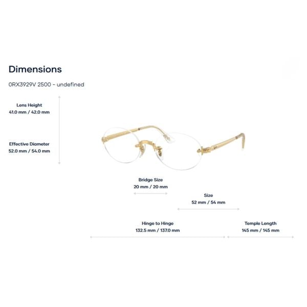 Kính Không Gọng RayBan 0RX3929V – Tem Chính Hãng Luxottica