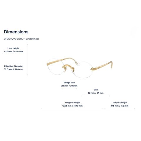  Kính Không Gọng RayBan 0RX3929V – Tem Chính Hãng Luxottica 