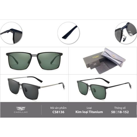 Kính Mát Cadillac CS8136 – Chính hãng 