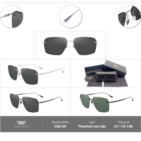  Kính Mát Không Gọng Cadillac CS8139 - Chính hãng 