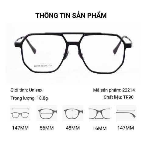  Kính Râm Cận Clip On Snap 22214 TR90 Phân Cực 2 Trong 1 