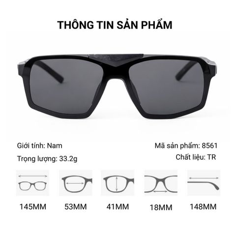  Kính Mát Clip On 8561 Polarized 2 Lớp Cao Cấp 