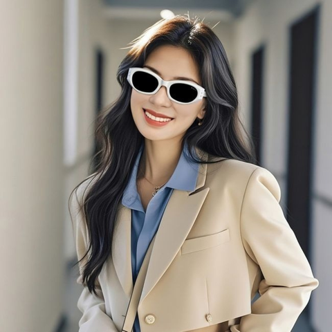  Kính Mát Mắt Mèo Exfash EF25752 - Tem Chính Hãng 