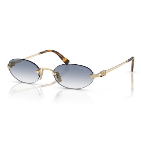  Miu Miu 0MU A54S Kính Mát Oval Không Gọng – Tem Chính Hãng Luxottica 
