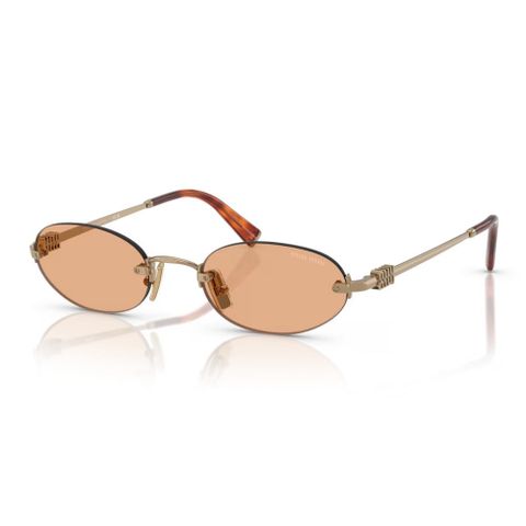 Miu Miu 0MU A54S Kính Mát Oval Không Gọng – Tem Chính Hãng Luxottica 