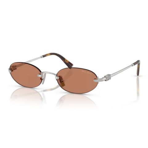  Miu Miu 0MU A54S Kính Mát Oval Không Gọng – Tem Chính Hãng Luxottica 