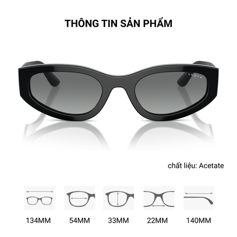  Kính Mát Mắt Mèo Vogue 0VO5585S Tem Chính Hãng Luxottica 