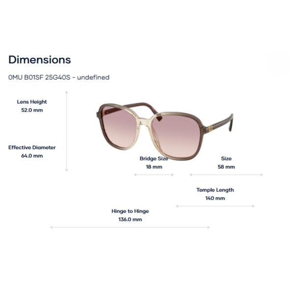 Kính Mát Pillow Miu Miu 0MU B01SF - Tem chính hãng Luxottica