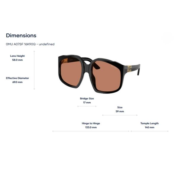 Kính Mát Miu Miu 0MU A07SF – Tem Chính Hãng Luxottica