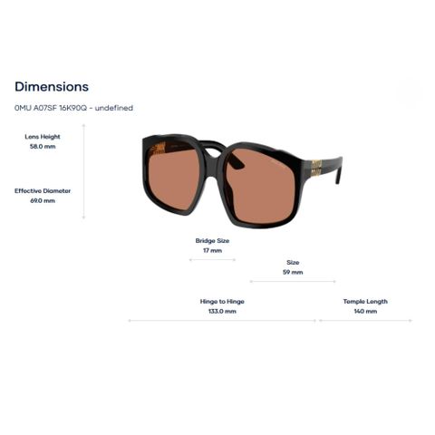  Kính Mát Miu Miu 0MU A07SF – Tem Chính Hãng Luxottica 