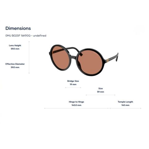  Kính Mát Tròn Miu Miu 0MU B02SF – Tem Chính Hãng Luxottica 