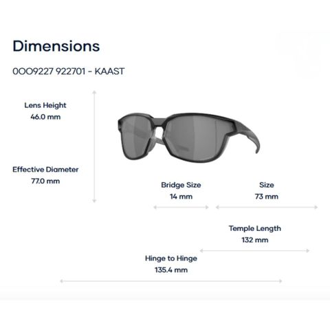 Kính Mát Oval Oakley Kaast 0OO9227 – Tem Chính Hãng Luxottica 